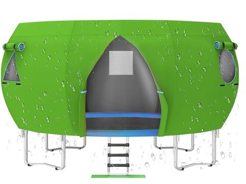 FVPKYUR Housse d'pour Trampoline - Toile d'Solaire pour Jardin - Pare Soleil Et Accessoire De Toit pour Trampoline De Jardin De 4,2 Mètres