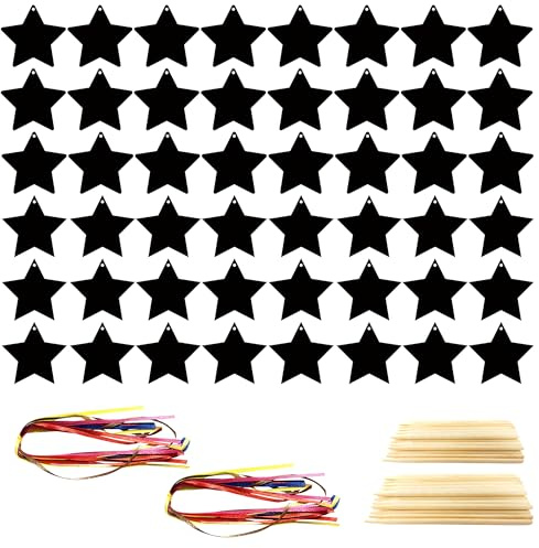 Star Shaped Rainbow Scratch Art Paper Set with Stylus