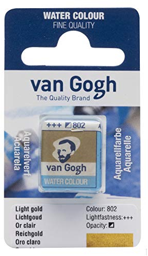 Van Gogh-Aquarellfarbe, halbes Näpfchen, Reichgold 802