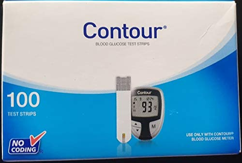 Ascencia Contour Diabetic Blood Glucose 100 Test Strips
