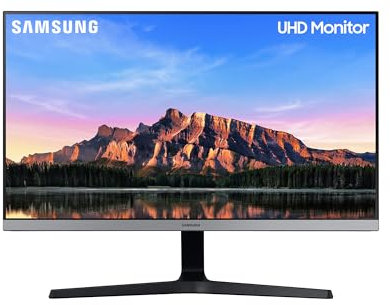 Samsung LU28R552UQPXEN - Monitor de 28 4K UHD (3840x2160, 16:9, Panel IPS, HDR, 75Hz, 4ms, AMD FreeSync, HDMI, Ajustable en inclinación), Gris Oscuro