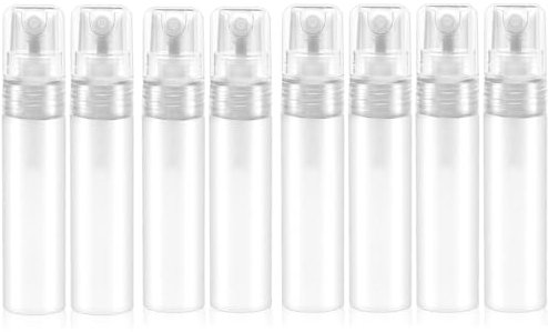 Bkemkri 8 pezzi mini bottiglia spray ricaricabile 5ml profumo atomizzatore, viaggio bottiglia spray, contenitore spray, portatile profumo bottiglia spray per viaggiare in viaggio