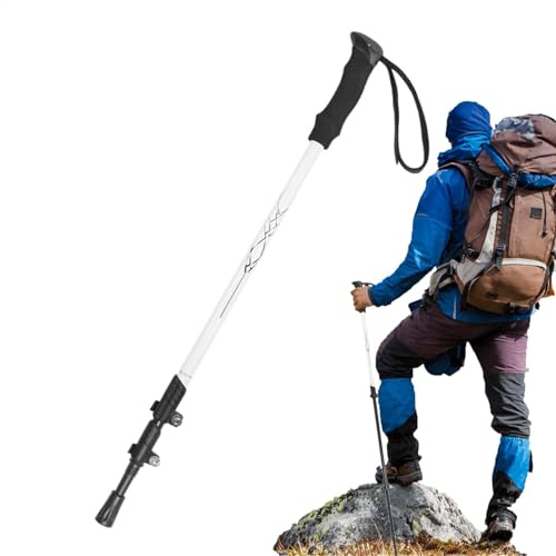 Bastones de trekking para hombre,Bastones de trekking para senderismo | Bastón de senderismo telescópico de aluminio Bastones de senderismo ligeros,Bastones de senderismo ajustables, bastón de soporte