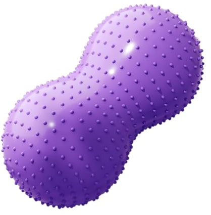 perfk Palla da Fitness Peanut, Palla da Equilibrio, Sedia sensoriale con Sedile oscillante per Donne, Uomini e Bambini, Palestra per la casa, Ragazze e, Viola Chiaro