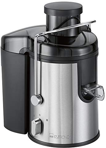 Clatronic AE 3666 - Licuadora para verduras y frutas, 2 velocidades, acero inoxidable, 400 W, color gris