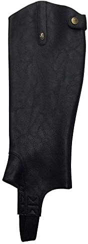 Shires Moretta - Ghette Sintetiche per Bambini, Nero, M