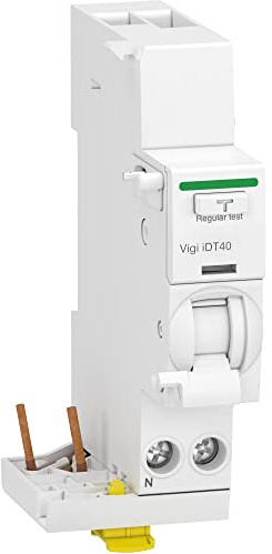 Schneider Electric - Acti9 iDT40 - module différentiel Vigi - départ iDT40-1P+N 40A 30mA type A SI - A9Y64640