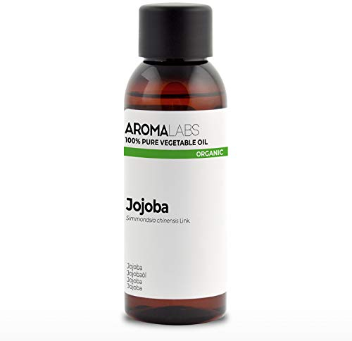 Jojoba BIO (Simmondsia chinensis) - 50 mL - Olio Vegetale Vergine e Certificato Cosmos - Aroma Labs - Made in France
