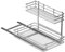 VyGrow Ausziehbarer Schrank-Organizer, 2 Etagen unter der Spüle, Organizer und Aufbewahrung, Mehrzweck-Schiebeschrank-Organizer für Badezimmer, Küche, Arbeitsplatte, Regalhalter, 12 B x 17 T x 12 H
