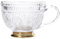 HOMLA Barrel Teetasse Transparent im Vintage Stil - Funktionaler Becher mit Eleganter Musterung - Für Partys Bankette Teeservice - Fassungsvermögen 0,36 l
