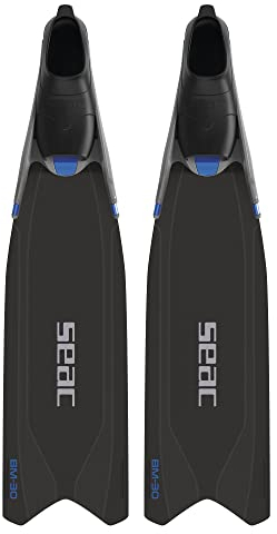 Seac BM30, Lange Freitauchflossen mit Blatt der neuen Generation, 43/44, schwarz