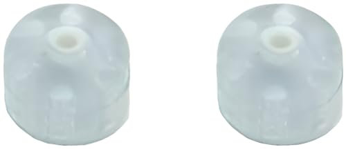 Paquete de 2 topes de puerta autoadhesivo de goma para el suelo – Tope de puerta de goma, parachoques adhesivo de suelo de goma, protección de apertura de puerta (transparente)