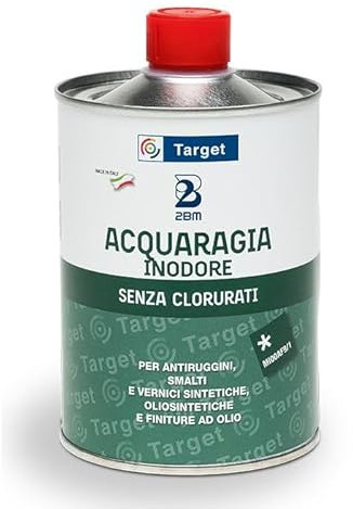 Acquaragia Inodore Diluyente pinturas sintéticas y oleosintéticas, antioxidantes y acabados al aceite | Líquido incoloro, sin clolurados | Formato 0,5 l
