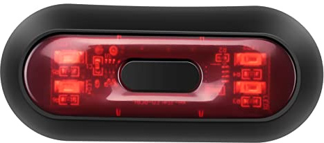 Jrifedptry Luce LED per casco, luce del freno per casco da moto, ricaricabile, luce rossa di avvertimento per guida notturna