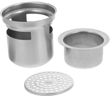 OSALADI Filtro Per Scarico A Pavimento in Acciaio Inossidabile Tappo Per Lavandino Del Bagno Tappo Anti-traboccamento Per Cucina E Bagno Previene Gli Odori