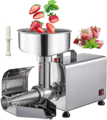Filtre à tomates électrique 450 W Moulin à tomates, moteur en cuivre pur 150 kg/h, passoire alimentaire et machine à sauce, machine à fraiser les aliments en acier inoxydable