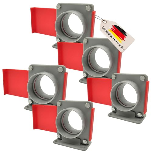 Floatcraft Absperrschieber DN50 für HT-Rohre – 5er-Set robustes Blastgate