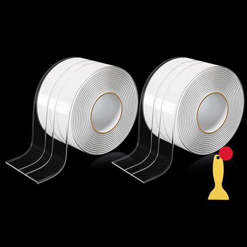 Coprifessura Piano Cottura (2 Confezioni), Guarnizione Autoadesiva, Riempitivo Fessure Forno in Silicone per Cucina, Protezione Fessure Piano di Lavoro, Facile da Pulire(Size:5CM,Color:Trasparente)