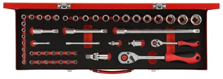 GEDORE red Steckschlüssel-Satz 1/4' + 1/2' 49-teilig