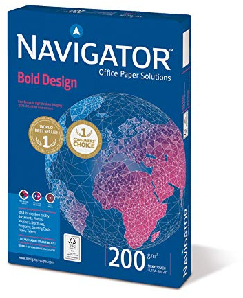 Navigator Bold Design - Papel multiusos para impresora - A4 200gr - 150 hojas