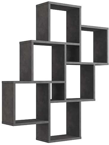 FMD Möbel Estantería de Pared, Tabla de Madera aglomerada, ca. 81,2 x 94,3 x 15,7 cm