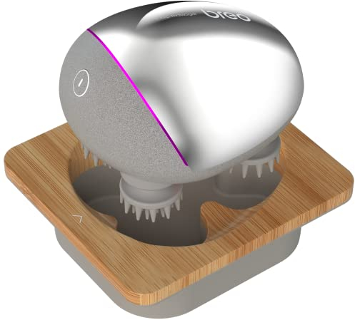 Breo Massaggiatore Cuoio Capelluto, Massaggiatore Testa Rilassante, Migliore Circolazione Sanguigna con Calore, Ricaricabile e Impermeabile (Asciutto e Bagnato) - Scalp mini Pro
