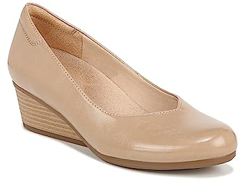 Dr. Scholl's Womens Be Ready Wedge Pump Pump Taupe Smooth 9 M