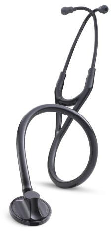 3M Littmann Master Cardiology Estetoscopio con Grabado Gratuito y Linterna Pupilar de Regalo (Black Edition)