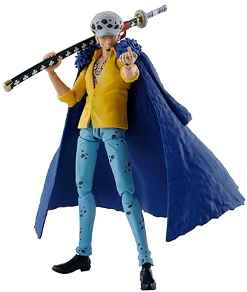 TAMASHII NATIONS One Piece Trafalgar Law, The Raid on Onigashima Figura de acción de Bandai Spirits S.H.Figuarts