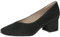 CAPRICE Damen Pumps aus Leder Kleiner Absatz, Schwarz (Black Pearl), 41 EU
