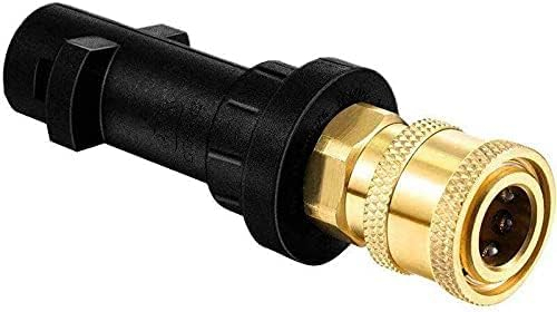 Lot de 9 rallonges pour nettoyeur haute pression - Outils de nettoyage de gouttière - Lance de rechange avec 5 embouts de buse, connexion rapide de 6,35 mm, 4000 PSI (adaptateur pour Karcher)