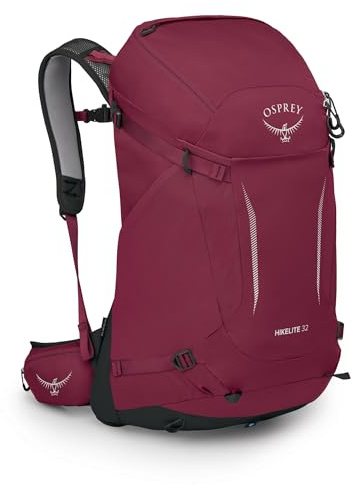 Osprey Hikelite Unisex Backpack, 32L, Chameleon/Black, M/L