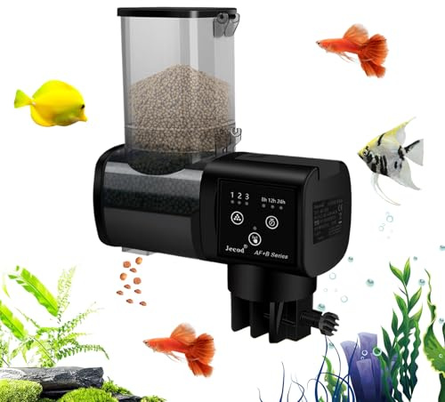 Fiskmat Automat,Smart Fiskmatare 500ml | Kapacitets Foderautomat För Akvariefisk – Resa Vardag Hemdamm Semester Alla Användare Nybörjare Entusiaster