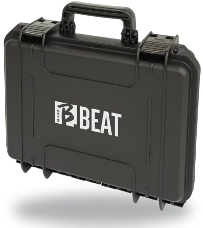 M-Live B.Beat Hard Bag - Protective Case for B.Beat and B.Beat Plus Players | Hard shell carry case with padded interior for M-Live B.Beat backing track players, built for gigs, touring and transport