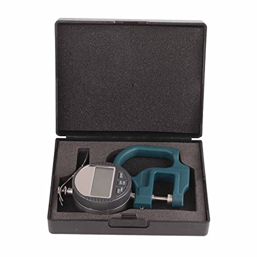 Digital Thickness Gauge, 0-12.7mm Electronic Micrometer Percentage Thickness Meter, Percentage Thickness Gauge for Paper, Leather, Metal Sheet