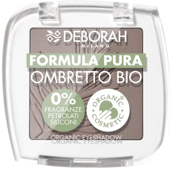 Deborah Augenlidschatten Mono Bio Formel Pure Color Nr. 09 Mat Grey Brown, mit Inhaltsstoffen 100% natürlichen Ursprungs, vegan und tierfreundlich