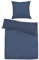 TOM TAILOR 0007707 Bettwäsche Garnitur mit Kopfkissenbezug Flanell Cooper 1x 155x200 cm + 1x 80x80 cm, Indigo Blue