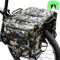 HINATAA Fahrradtaschen für gepäckträger,30L Fahrradtasche doppelt,Fahrradtaschen hinten gepäckträger,Wasserdicht Fahrrad Gepäcktasche mit Regenhülle,Gepäckträgertasche mit Reflektionsbänder (Tarnung)