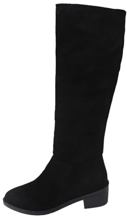 WKAYsIV Ladies-Womens-Western Classic Lace Up Boots for Women Flat Ankle Boots Lug Sole Low Block Chunky Heel Side Zipper Boots Buckle Ladies Shoes Wide Fitting 5 22.99 Black