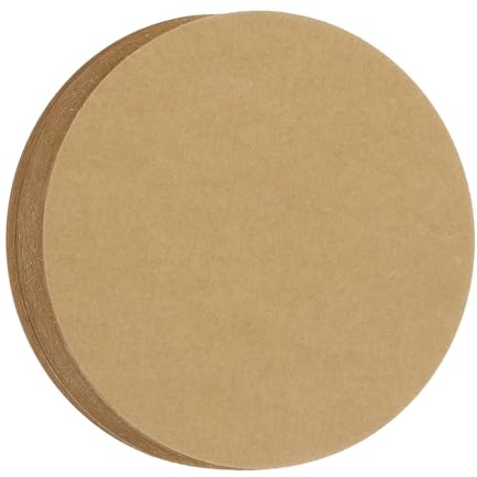 QUARKZMAN 60 Pcs Terre Couleur Cercle Découpes Papier, 6 Pouces Rond Découpes 200gsm/75lb Cercle Cartonné pour l'Artisanat DIY Décoration de Tableau d'Affichage de Classe