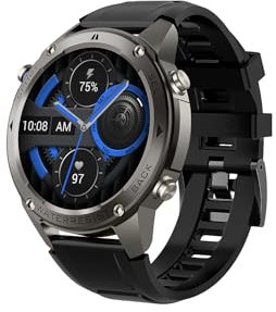 LENCISE Montre intelligente GPS de haute précision, boussole, altitude, traqueur de fitness, montre de sport, compatible iOS et Android pour la natation