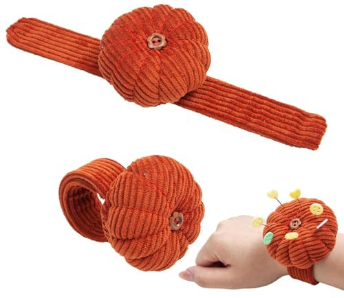 Générique Coussins Broche Poignet,Coussin À Épingles À Coudre,Coussin Pique-Aiguilles À Porter Au Poignet,Bracelet À Broches pour