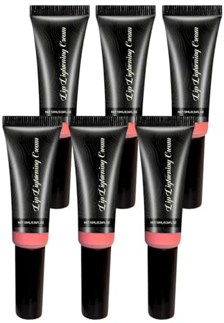 Lip Lightening para labios oscuros, bálsamo labial brillo de labios, exfoliante de labios y exfoliante de labios para aclarar, bálsamo hidratante natural, reduce las líneas finas y la decoloración (6