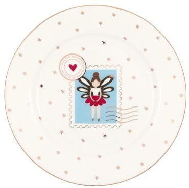 GreenGate Cindarella Xmas Assiette à pain Blanc 15 cm