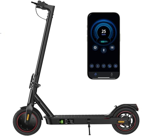 HeyScooter W3 Electric Scooter for Adults, E Scooter 25km/h Top Speed, 24-34km Range, 350W Motor 8.5'' Honeycomb Tire, Foldable Scooter with Dual Braking System, APP Control LED Lights, Max Load 120kg