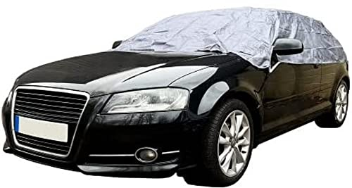 Sakura SS5382 Small Grey Car Top Cover - Frost Protection Water Resistant - Universal Easy Fit - Choose From 4 Sizes, Grey