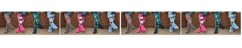 Rhinegold 0 Rhinegold Fully Cushioned Sole Riding Socks, Navy/Turquoise, One Size UK