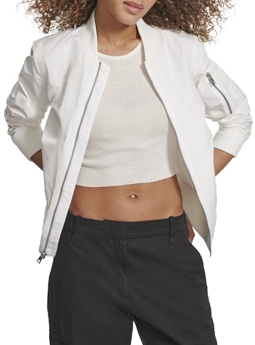 Levi's Women's Melanie Newport Bomber Jacket (Regular & Plus Size) Transitional, White, L