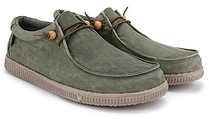 WALK IN PITAS | WP150 WALLABI Washed | Mocasines de Hombre | Náuticos Casual | Zapatillas de Verano | Zapatos Casuales | Zapatos Walkinpitas | Kaki 41