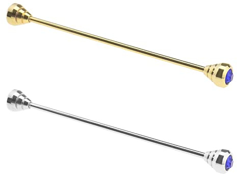 Create idea 2 broches de metal para hombre para camisa corbata corbata broche de metal pin de solapa pin para hombre decoración de camisa para hombres niños padre marido amante 6.4cm Cobre metal